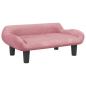 Preview: Hundebett Rosa 70x40x24 cm Samt