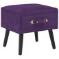 Preview: ARDEBO.de - Nachttisch Dunkellila 40x35x40 Samt