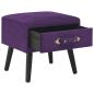 Preview: Nachttisch Dunkellila 40x35x40 Samt
