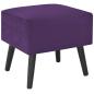 Preview: Nachttisch Dunkellila 40x35x40 Samt