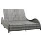 Preview: ARDEBO.de - Doppel-Sonnenliege mit Auflage Poly Rattan Anthrazit