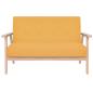 Preview: Sofa-Set 2-tlg. Stoff Gelb