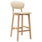 Preview: Barhocker 2 Stk. Creme Stoff