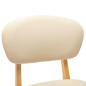Preview: Barhocker 2 Stk. Creme Stoff