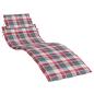 Preview: Sonnenliegen-Auflage Rot Karomuster 186x58x4 cm Oxford-Gewebe