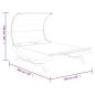 Preview: Sonnenliege mit Dach 165x203x126 cm Bugholz Massiv Anthrazit