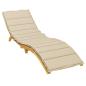 Preview: Sonnenliegen-Auflage Beige 200x70x3 cm Oxford-Gewebe