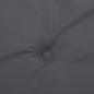 Preview: Liegestuhl-Auflage Anthrazit (75+105)x50x4 cm