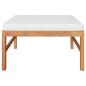 Preview: 3-tlg. Garten-Lounge-Set mit Creme Kissen Teakholz