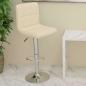Preview: ARDEBO.de - Barhocker Creme Kunstleder