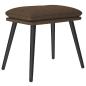 Preview: Fu?hocker Braun 45x29,5x35 cm Stoff