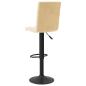 Preview: Barhocker 2 Stk. Creme Samt
