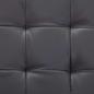 Preview: Ottoman mit Stauraum 87,5 cm Grau Kunstleder