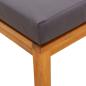 Preview: Gartenhocker mit Kissen 2 Stk. 40x40x34 cm Massivholz Akazie