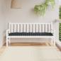 Preview: ARDEBO.de - Gartenbank-Auflage Schwarz Karomuster 180x50x7 cm Oxford-Gewebe