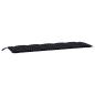 Preview: Gartenbank-Auflage Schwarz Karomuster 180x50x7 cm Oxford-Gewebe