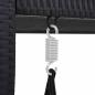 Preview: Hollywoodschaukel 3-Sitzer mit Dach Poly Rattan Schwarz