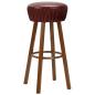 Preview: Barhocker 2 Stk. Braun Kunstleder