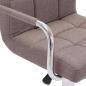 Preview: Barhocker Taupe Stoff