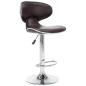 Preview: Barhocker 2 Stk. Braun Kunstleder