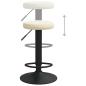 Preview: Barhocker 2 Stk. Creme Samt