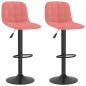 Preview: Barhocker 2 Stk. Rosa Samt