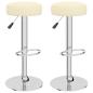 Preview: Barhocker 2 Stk. Creme Stoff