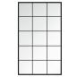 Preview: Wandspiegel Schwarz 100x60 cm Metall