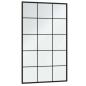 Preview: Wandspiegel Schwarz 100x60 cm Metall