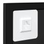 Preview: Wandspiegel Schwarz 100x60 cm Metall