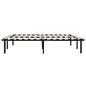 Preview: Bettgestell Schwarz Metall 160×200 cm