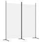 Preview: 2-tlg. Paravent Wei? 175x180 cm Stoff