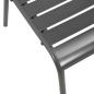 Preview: Gartenst?hle 4 Stk. Lattendesign Stahl Dunkelgrau
