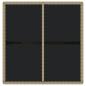 Preview: Gartentisch Beige 109x107x74 cm Poly Rattan und Glas