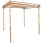 Preview: ARDEBO.de - Pergola Bambus 170×170×220 cm