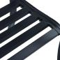 Preview: Gartenbank 125 cm Schwarz Stahl