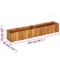 Preview: Garten-Hochbeet 150x30x25 cm Massivholz Akazie