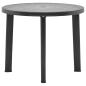 Preview: ARDEBO.de - Gartentisch Anthrazit 89 cm Kunststoff