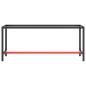 Preview: Werkbankgestell Mattschwarz und Mattrot 190x50x79 cm Metall