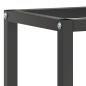 Preview: Werkbankgestell Mattschwarz und Mattrot 190x50x79 cm Metall