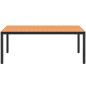 Preview: Gartentisch Braun 185x90x74 cm Aluminium und WPC