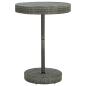 Preview: ARDEBO.de - Gartentisch Grau 75,5x106 cm Poly Rattan