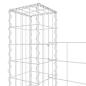 Preview: Gabionenkorb U-Form mit 6 Säulen Eisen 620x20x150 cm