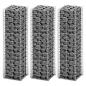 Preview: ARDEBO.de - Gabionen-Set 3-tlg. Verzinkter Draht 25×25×100 cm