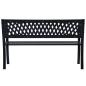 Preview: Gartenbank 125 cm Schwarz Stahl