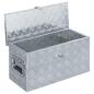 Preview: Aluminiumkiste 61,5 x 26,5 x 30 cm Silbern