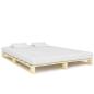 Preview: ARDEBO.de - Palettenbett Massivholz Kiefer 160×200 cm
