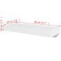 Preview: Wandregale 2 Stk. MDF Weiß