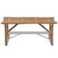 Preview: Gartenbank Klappbar 118 cm Bambus