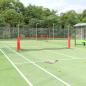 Preview: ARDEBO.de - Tennisnetz Schwarz und Rot 400x100x87 cm Polyester